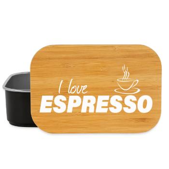 I LOVE ESPRESSO - Lunch Box - Schwarz - Vorne