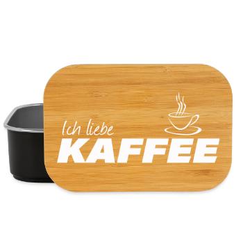 ICH LIEBE KAFFEE - Lunch Box - Schwarz - Vorne