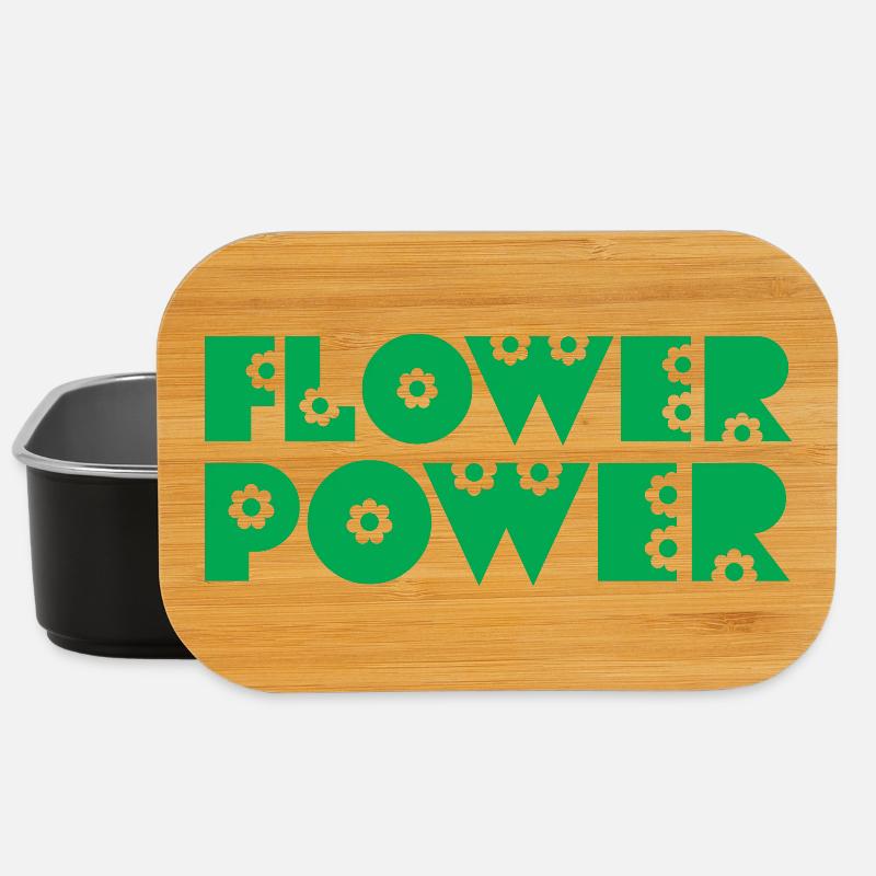 FLOWER POWER - Lunch Box - Schwarz