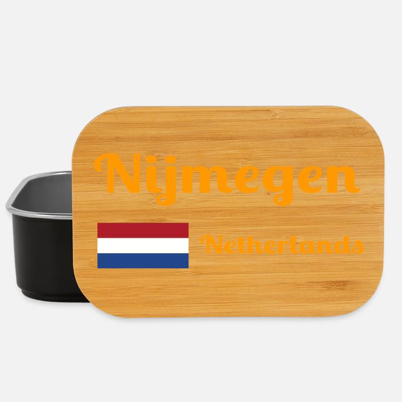 Nijmegen Netherlands- Stylish prints - Lunch Box - black