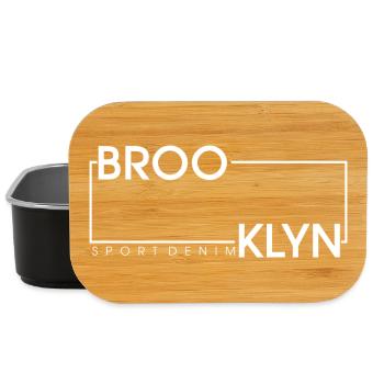 Stilvolles Brooklyn Sporttrend Design - Lunch Box - Schwarz - Vorne