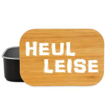 howl quietly - Lunch Box - black - Front