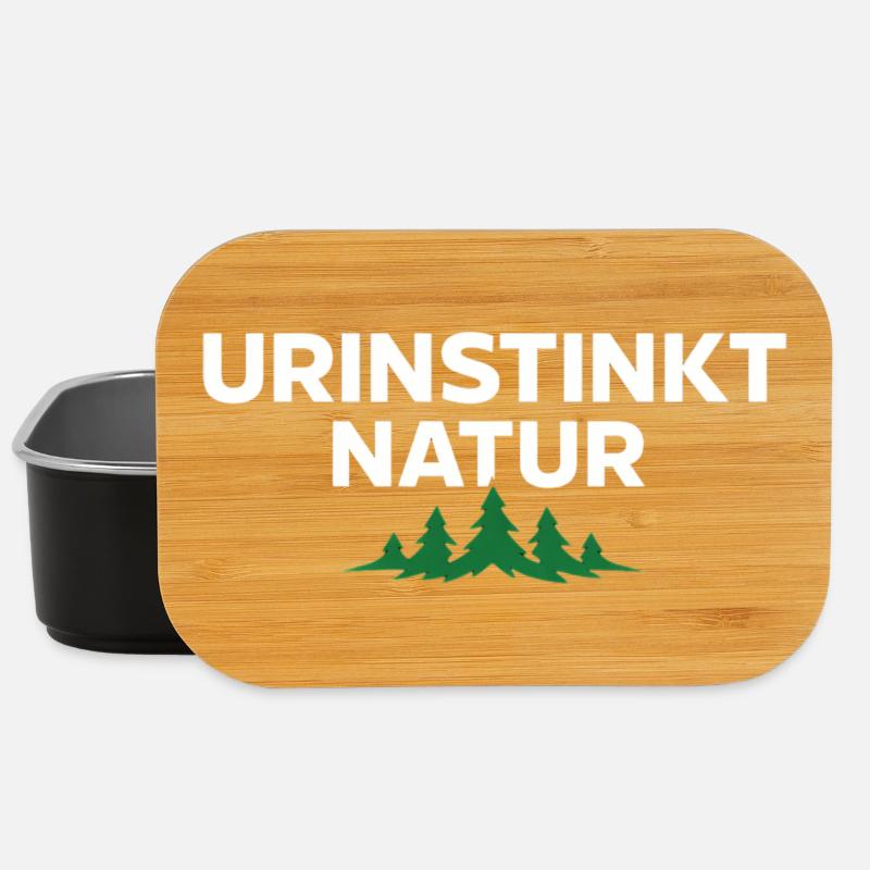 Urinstinkt Natur – Starkes Natur Statement - Lunch Box - Schwarz