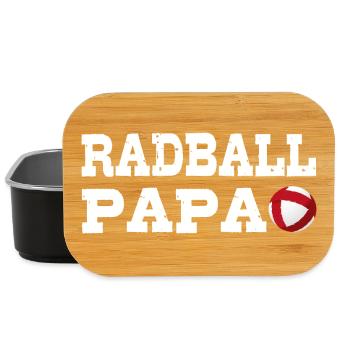 Radball, Radballer, Hallenradsport, Papa - Lunch Box - Schwarz - Vorne
