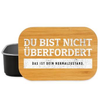 SARCASM - Not overwhelmed, normal state - Lunch Box - black - Front