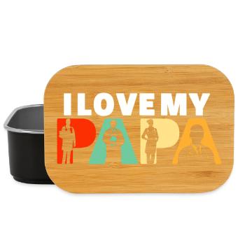 Doctor Papa Medical Professional Silhouette Art - Lunch Box - black - Front