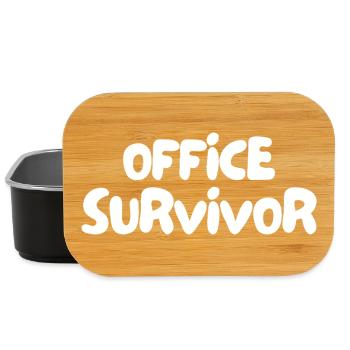 Survivant du bureau - Boîte à goûter - noir - Devant