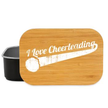 I love cheerleading - Lunch Box - black - Front