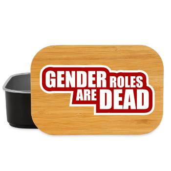 Gender Roles Are Dead Statement Freedom Saying - Lunch Box - black - Front