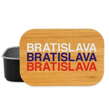 BRATISLAVA Slovakia Slowakei Flagge - Lunch Box - Schwarz - Vorne