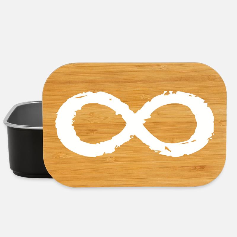 Unendlichkeitszeichen Symbol Immer und Ewig - Lunch Box - Schwarz
