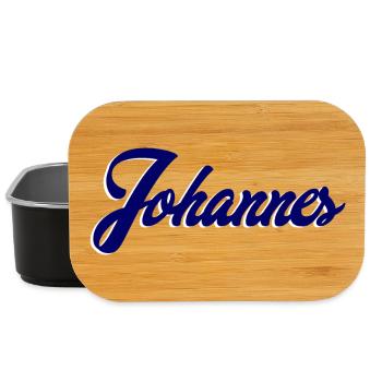 Name Johannes Personalization - Lunch Box - black - Front