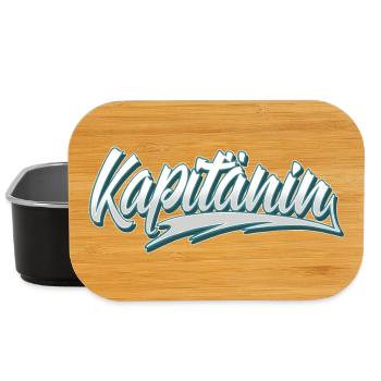 Kapitänin Segeln Boot Bootfahren Seglerin - Lunch Box - Schwarz - Vorne