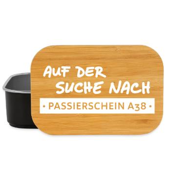 passierschein a38 - bürokratie - Lunch Box - Schwarz - Vorne