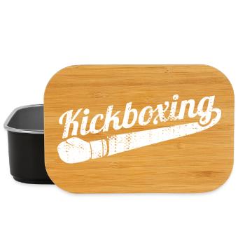 Kickboxing amusant - Boîte à goûter - noir - Devant