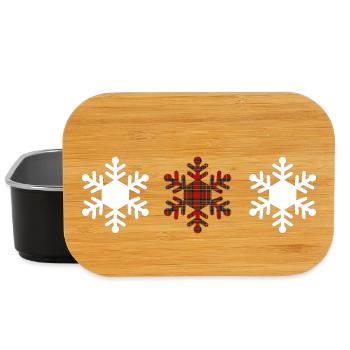 Tartan Snowflake - Lunch Box - black - Front