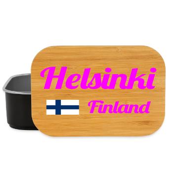 Helsinki Finland - Stylish prints - Lunch Box - black - Front