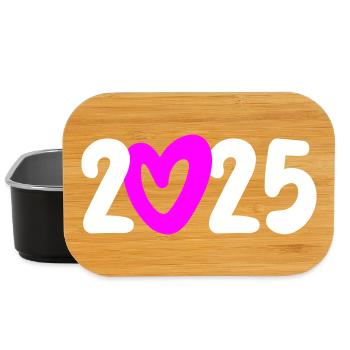 2025 Heart Happy New Year Beginning New Beginning New Beginning - Lunch Box - black - Front