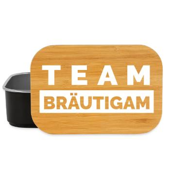 Team Groom - Enterrement de vie de garçon Hommes - Boîte à goûter - noir - Devant