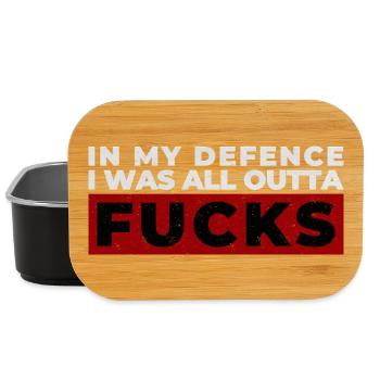 Bold Expressive Protest Design - Lunch Box - black - Front
