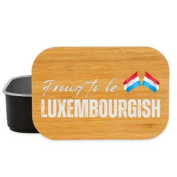 Luxemburger stolz, ich liebe Luxemburg - Lunch Box - Schwarz - Vorne