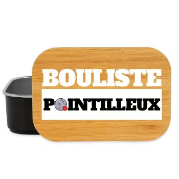BOULISTE POINTILLEUX - Humor Pétanque - Lunch Box - Schwarz - Vorne