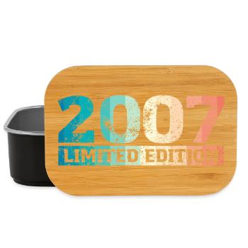 Édition limitée 2007, cadeau d'anniversaire pour mari - Boîte à goûter - noir - Devant