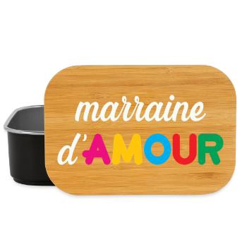 Godmother of Love - Family - Baptism - Lunch Box - black - Front