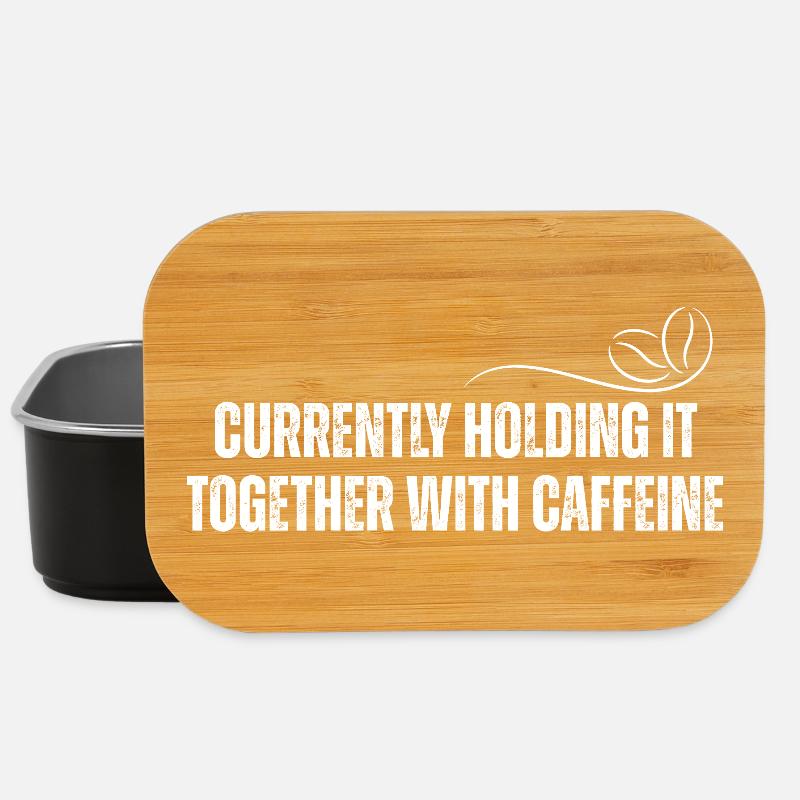 Caffeine holds it together - Lunch Box - black