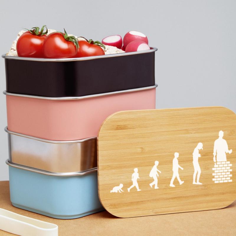 Evolution from baby to bricklayer / profession Lunch Box