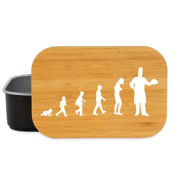 Evolution vom Baby zum Koch / Restaurant - Lunch Box - Schwarz - Vorne