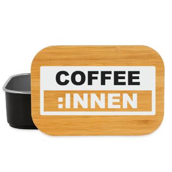 KAFFEE INNEN - Lunch Box - Schwarz - Vorne