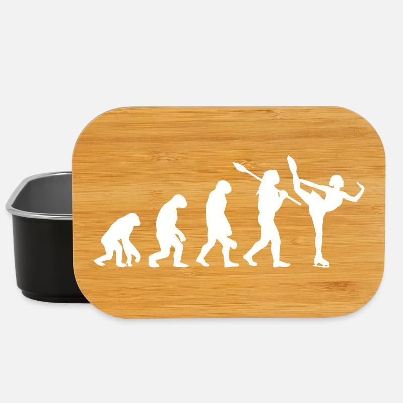 Entwicklung des Mannes, Eiskunstlauf-Mädchen, Eislauf-Mädchen - Lunch Box - Schwarz
