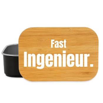 Almost an engineer - Lunch Box - black - Front