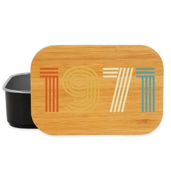 1971 Gift 1971 Vintage 1971 - Lunch Box - black - Front