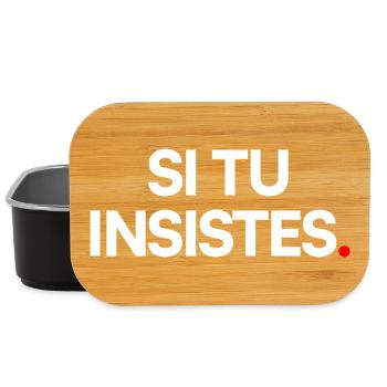 Si tu insistes - Boîte à goûter - noir - Devant
