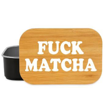Merde au matcha - Boîte à goûter - noir - Devant
