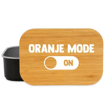 Oranje Mode ON - Nederland Niederlande Netherlands - Lunch Box - Schwarz - Vorne
