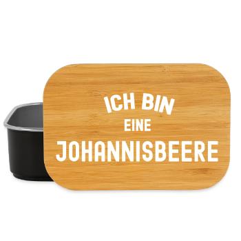 ICH BIN EINE JOHANNISBEERE Karneval Kostüm Beeren - Lunch Box - Schwarz - Vorne