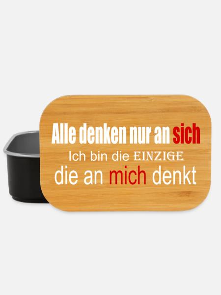 Alle denken nur an sich - Lunch Box - Schwarz