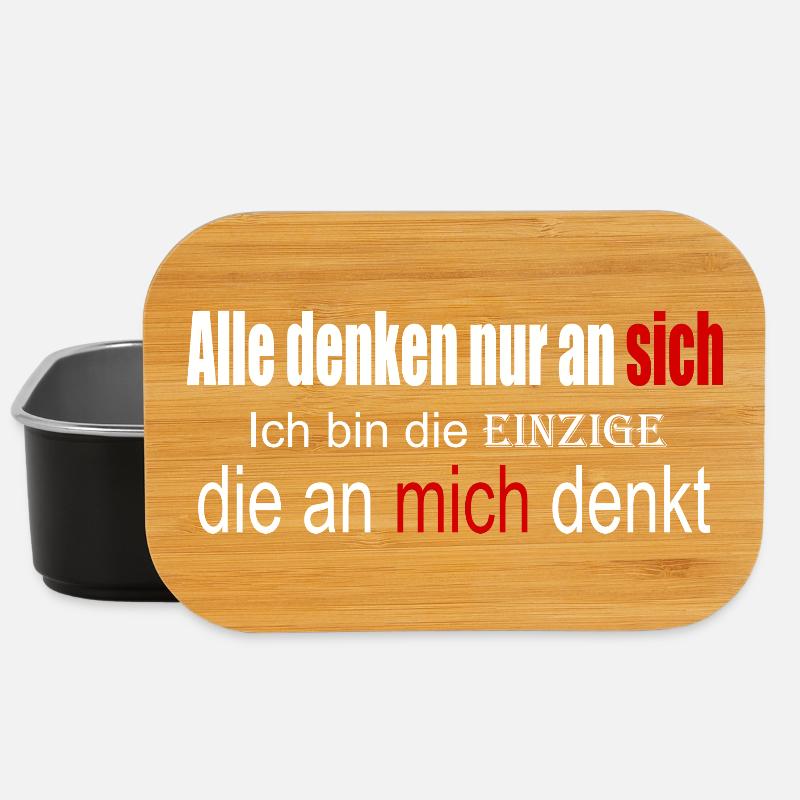 Alle denken nur an sich - Lunch Box - Schwarz