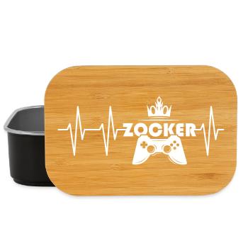 gaming puls gamer Herzschlag Symbol Controller - Lunch Box - Schwarz - Vorne