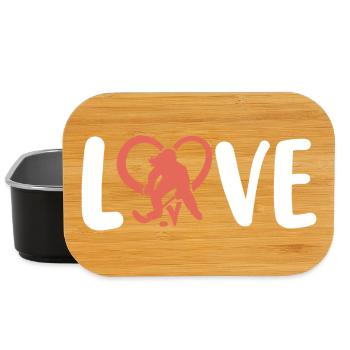 Eishockey Hockeyspielerin - Lunch Box - Schwarz - Vorne