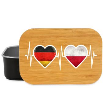 Germany Poland Heartbeat - Lunch Box - black - Front
