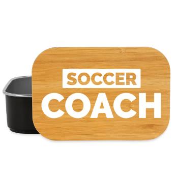 soccer coach Logo - Fußballverein und Trainer - Lunch Box - Schwarz - Vorne
