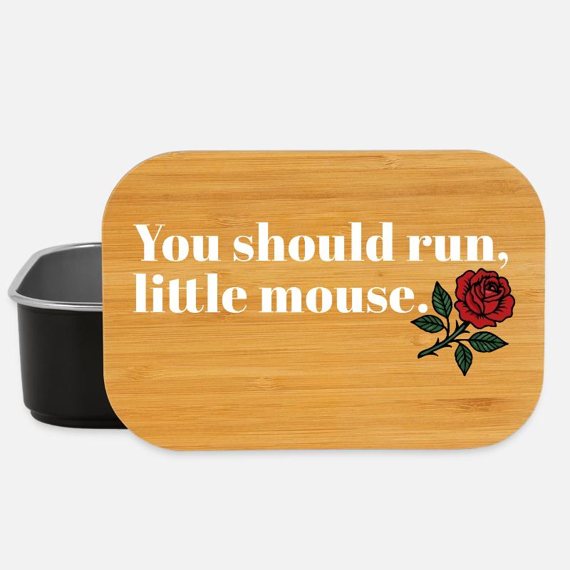 Run Baby Run – Dark Booktok Design - Lunch Box - Schwarz