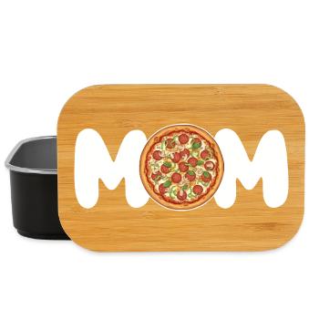Mama Pizzaliebhaberin lustiges Geschenk für sie - Lunch Box - Schwarz - Vorne