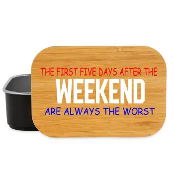 Weekend Blues: The First Five Days - Lunch Box - black - Front