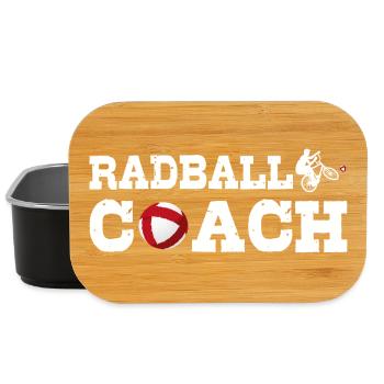 Radball Coach, Radball, Radballer, Hallenradsport - Lunch Box - Schwarz - Vorne