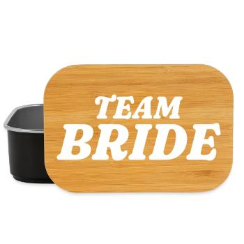 Team Bride - Lunch Box - Schwarz - Vorne